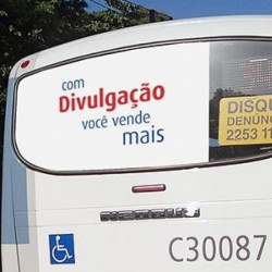 Busdoor no Rio de Janeiro - Linha 110: Rodoviária RJ X Jardim de Alah (via Túnel Rebouças)