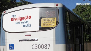 Busdoor no Rio de Janeiro - Linha 110: Rodoviária RJ X Jardim de Alah (via Túnel Rebouças)