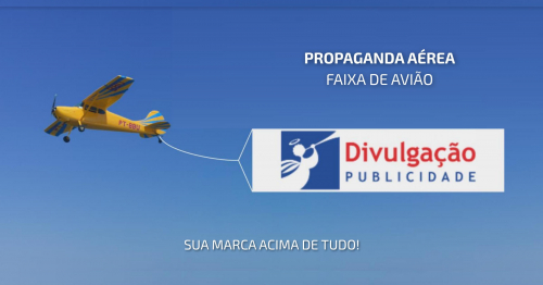 PROPAGANDA AÉREA - Faixa de Avião
