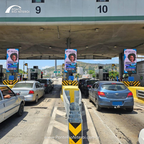 7 PAINÉIS LED – Digital Out of Home - nas cabines do pedágio